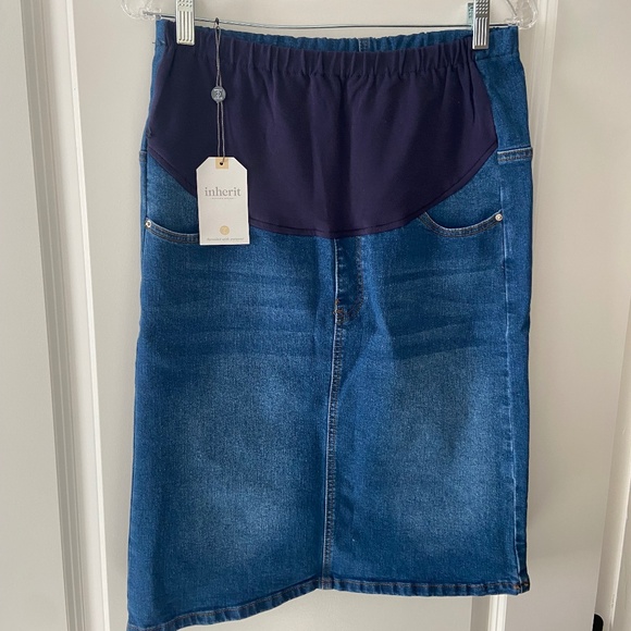 Inherit Maternity Denim Skirt - Picture 1 of 4